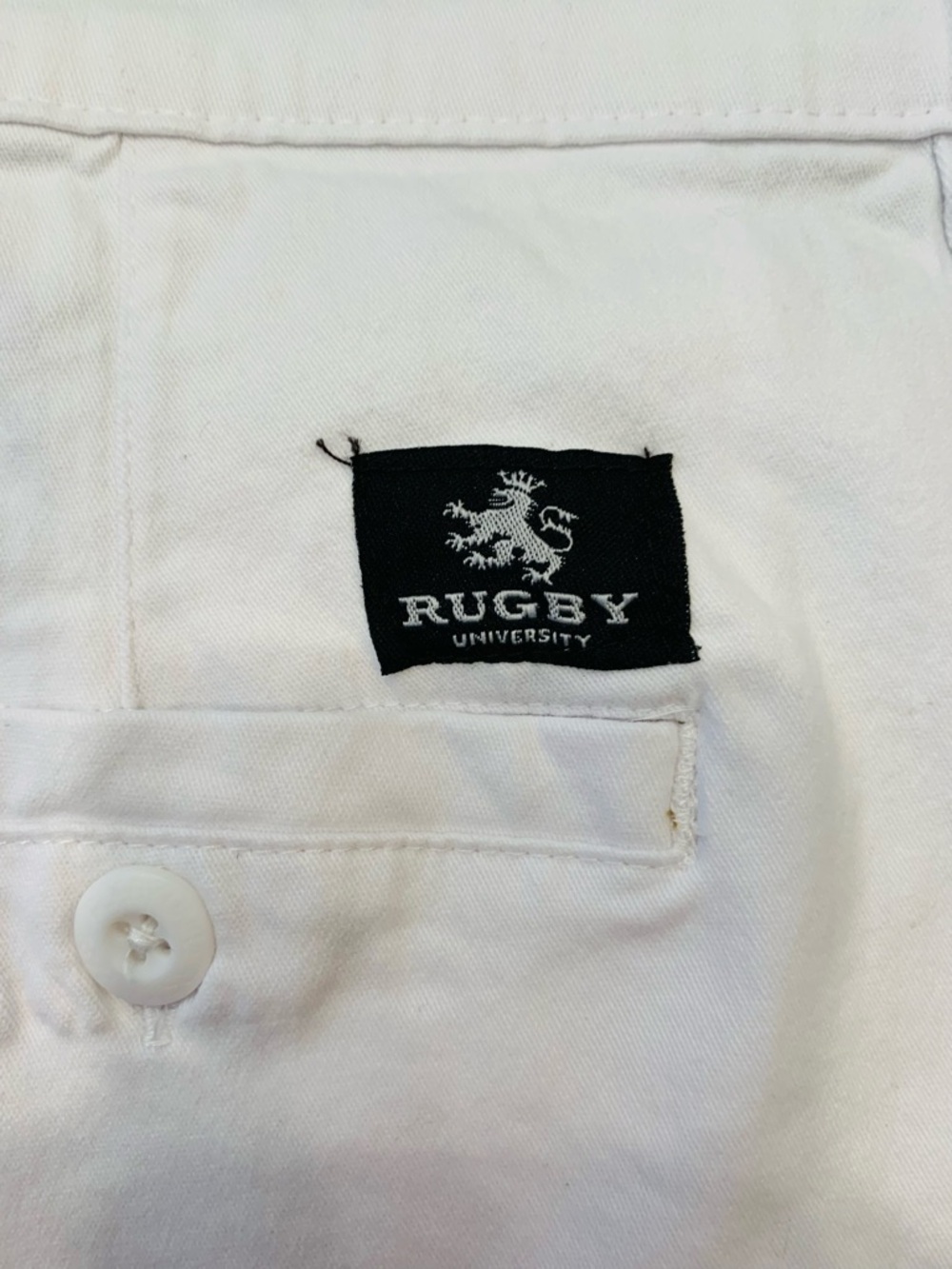 Rugby University Men’s White Shorts Size 38 EUC Summer Spring Preppy - Picture 4 of 11